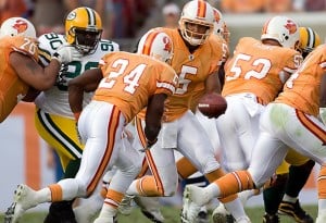 Bucs throwback game in 2009 - Getty Images
