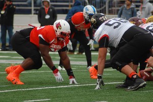 Louisville DT Sheldon Rankins - Photo by: Eric Dellaratta/PR