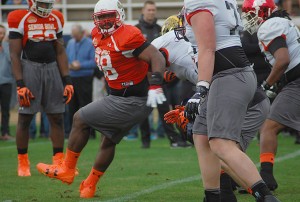 Louisville DT Sheldon Rankins - Photo by: Eric Dellaratta/PR