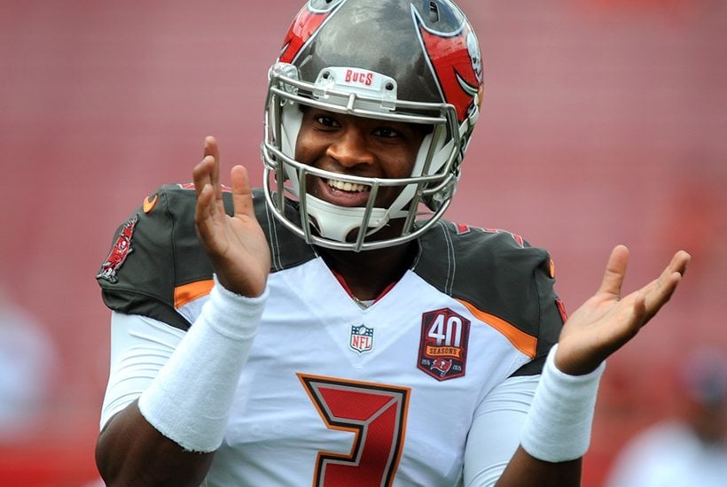 Bucs Qb Jameis Winston Is Destined To Have A Hall Of Fame Career In Tampa Bay – Photo By: Cliff Welch/Pr