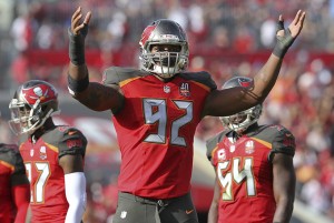 Bucs DE Will Gholston - Photo by: Mark Lomoglio/PR