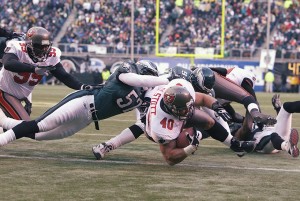 Bucs FB Mike Alstott & DT Warren Sapp - Photo by: Getty Images