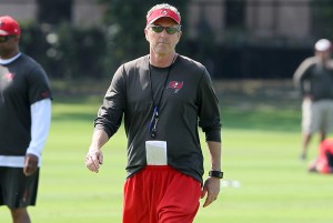 Bucs head coach Dirk Koetter - Photo by: Cliff Welch/PR