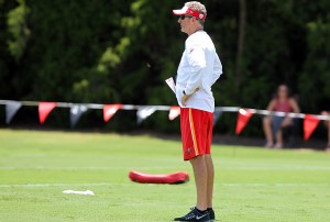 Bucs head coach Dirk Koetter - Photo by: Cliff Welch/PR