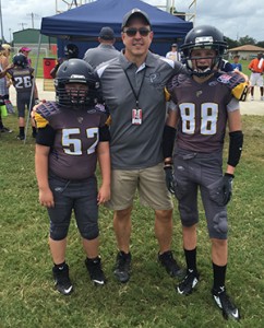 Logan, Coach Scott and Caden - Photo by: South Pasco Predators