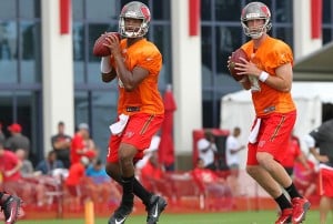 Mike Glennon and Jameis Winston have worked together well over the past year – Photo by: Cliff Welch/PR