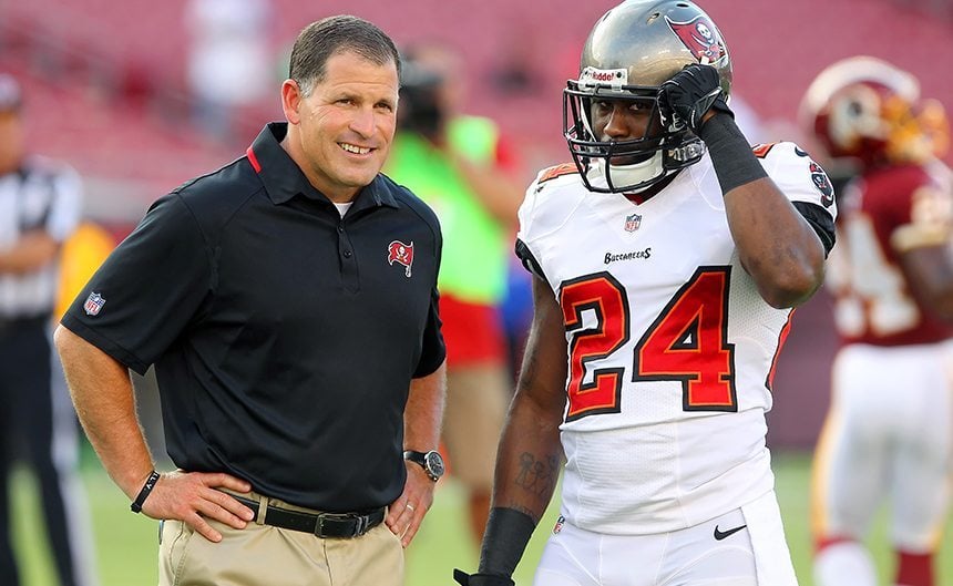 Several Bucs Named On Nfl Quarter Century Team 6 Greg Schiano And Darrelle Revis - Photo By: Cliff Welch/Pr