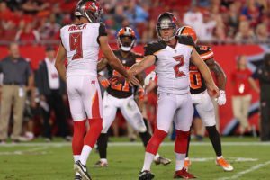 Are You Concerned About The Bucs' Lackluster Preseason? 4 Bucs P Bryan Anger &Amp;Amp; K Nick Folk - Photo By: Mark Lomoglio/Pr