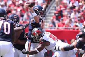 2-Point Conversion: Bucs Defense Steals The Show 3 Bears Qb Mike Glennon - Photo By: Mark Lomoglio/Pr