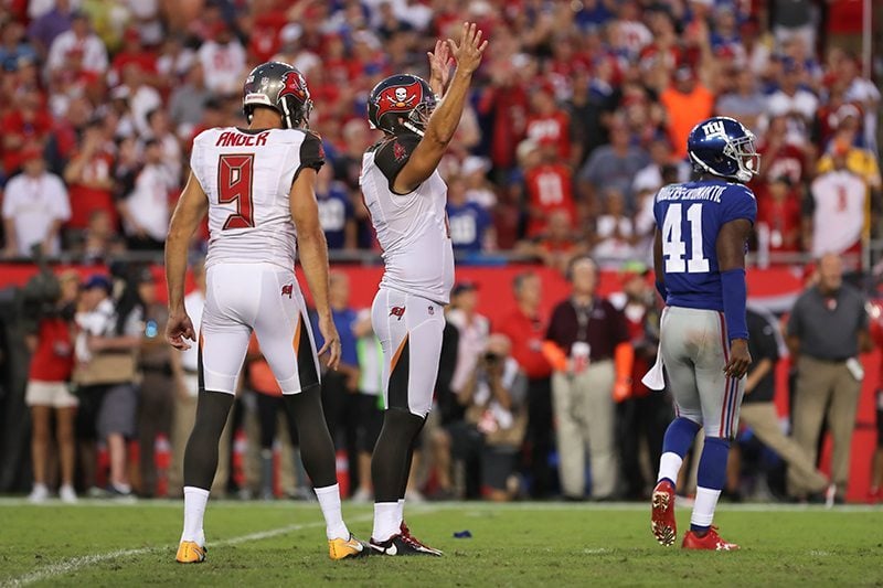 Bucs K Nick Folk - Photo By: Mark Lomoglio/Pr