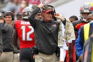 Bucs Head Coach Dirk Koetter - Photo By: Cliff Welch/Pr