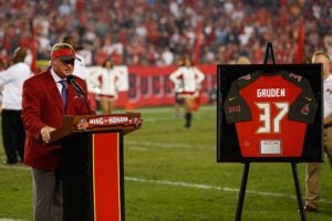 Former Bucs Head Coach Jon Gruden - Photo By: Mark Lomoglio/Pr