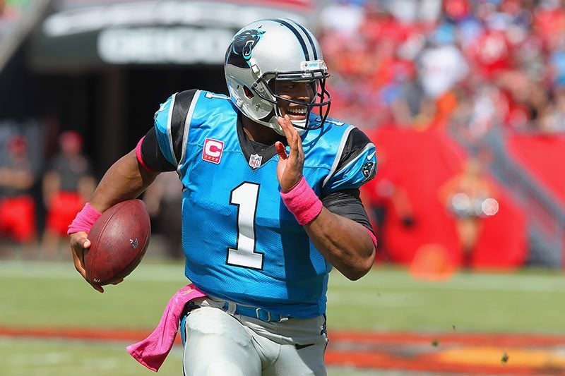 Panthers Qb Cam Newton – Photo By: Mark Lomoglio/Pr