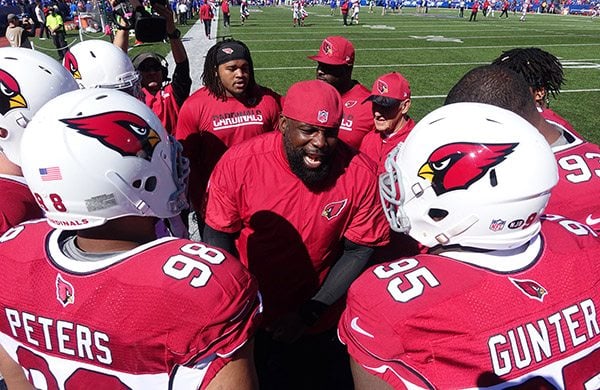 Bucs Dl Coach Brentson Buckner - Photo By: Arizona Cardinals