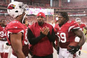 Bucs Dl Coach Brentson Buckner - Photo Courtesy Of The Cardinals And Bucs