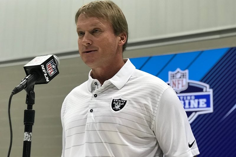 Raiders Coach Jon Gruden - Photo By: Trevor Sikkema/Pr