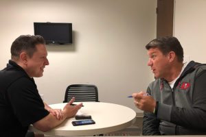 Scott Reynolds And Bucs Gm Jason Licht - Photo By: Mark Cook/Pr