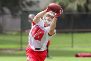 Bucs Tanner Hudson - Photo By: Cliff Welch/Pr
