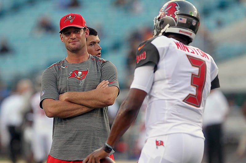 Bucs Qbs Ryan Griffin And Jameis Winston - Photo By: Cliff Welch/Pr