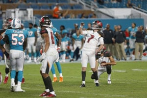 2-Point Conversion: Bucs Qbs And Monken'S Play-Calling Efficient In Win 3 Bucs K Chandler Catanzaro - Photo By: Cliff Welch/Pr