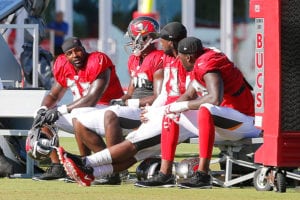 Sr'S Fab 5: Spence'S Future With The Bucs; Monken Should Remain Play-Caller 5 Bucs D-Linemen Vinny Curry, Jason Pierre-Paul, Gerald Mccoy And Noah Spence - Photo By: Cliff Welch/Pr