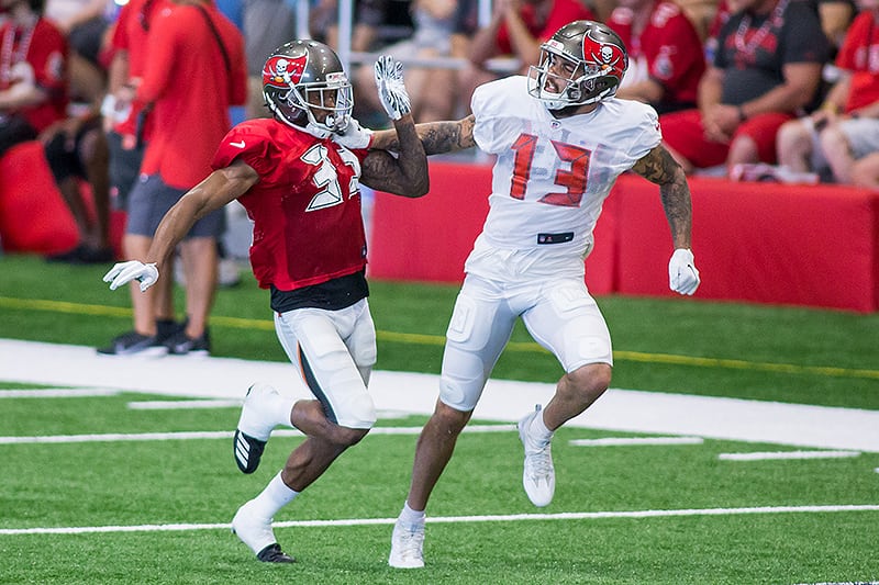 Bucs Wr Mike Evans And Cb Carlton Davis - Photo By: Mary Holt/Pr