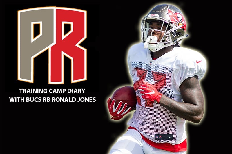 Jones Ronald Bucs Pr Camp Diary Pads Outside Dash