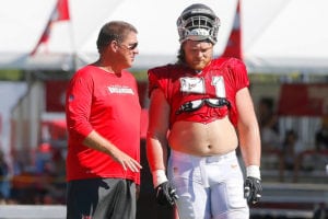 Bucs Gm Jason Licht And Dt Beau Allen - Photo By: Cliff Welch/Pr