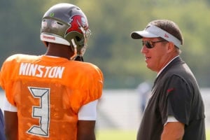 Bucs Qb Jameis Winston And Gm Jason Licht - Photo By: Cliff Welch/Pr