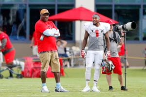 Bucs Legendary Dt Warren Sapp And Wr Desean Jackson - Photo By: Cliff Welch/Pr