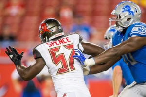 Sr'S Fab 5: Spence'S Future With The Bucs; Monken Should Remain Play-Caller 4 Bucs De Noah Spence - Photo By: Mary Holt/Pr