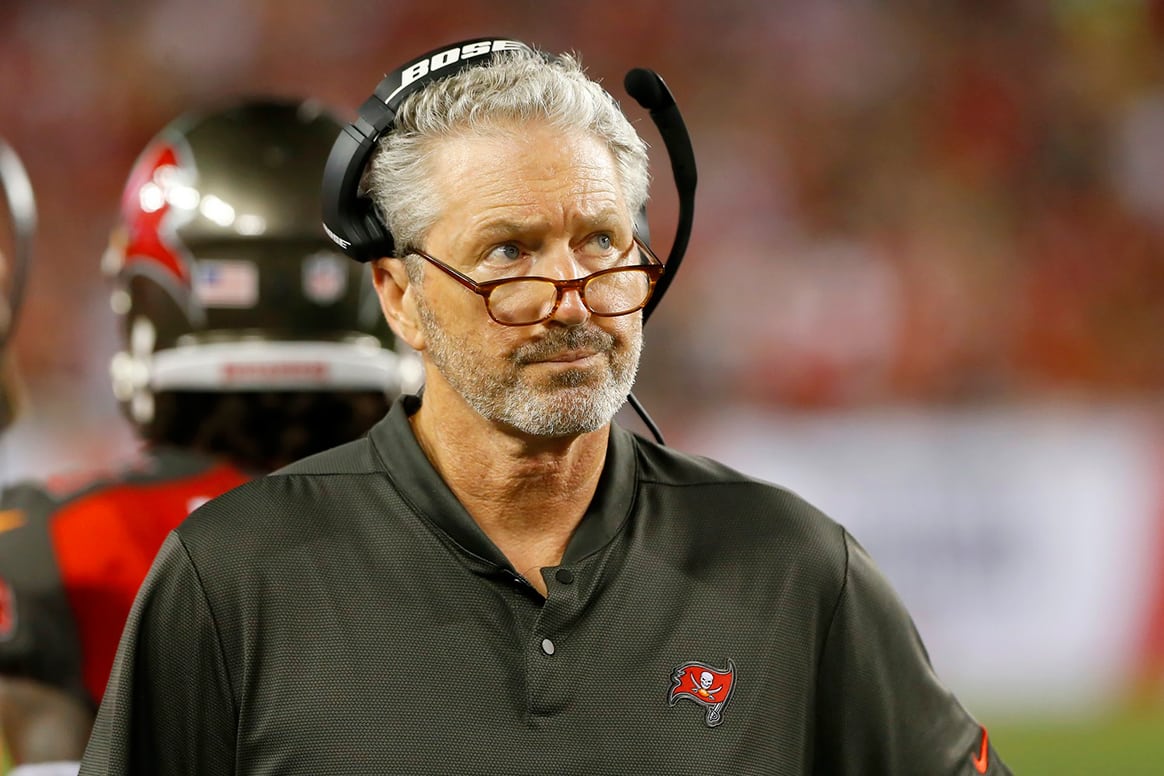 Bucs Head Coach Dirk Koetter - Photo By: Cliff Welch/Pr