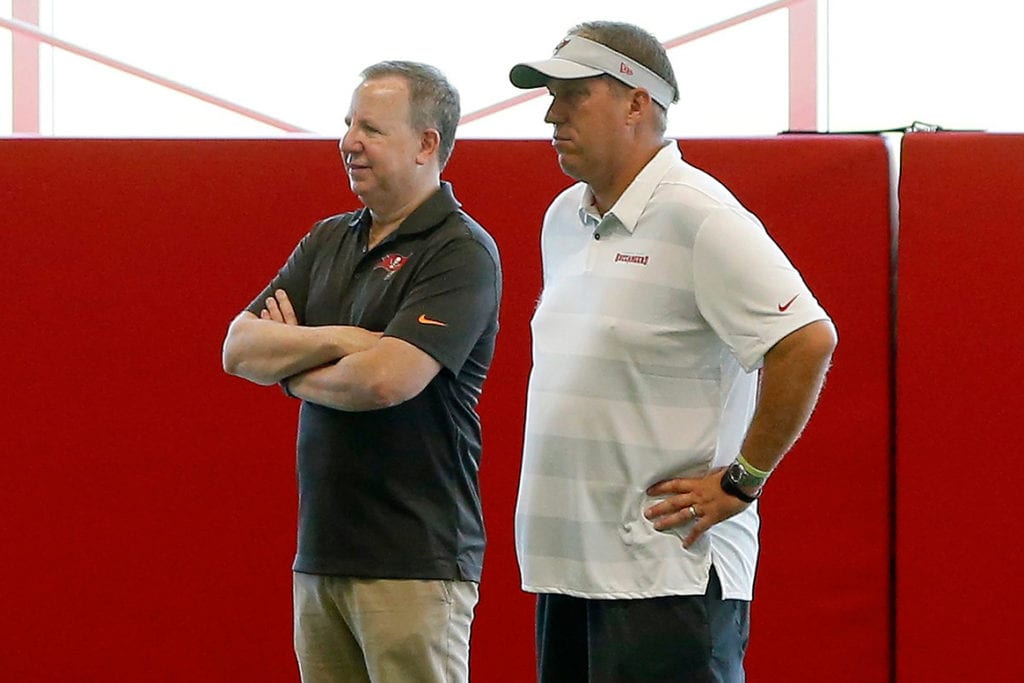 Bucs Co-Chairman Bryan Glazer And Gm Jason Licht - Photo By: Cliff Welch/Pr