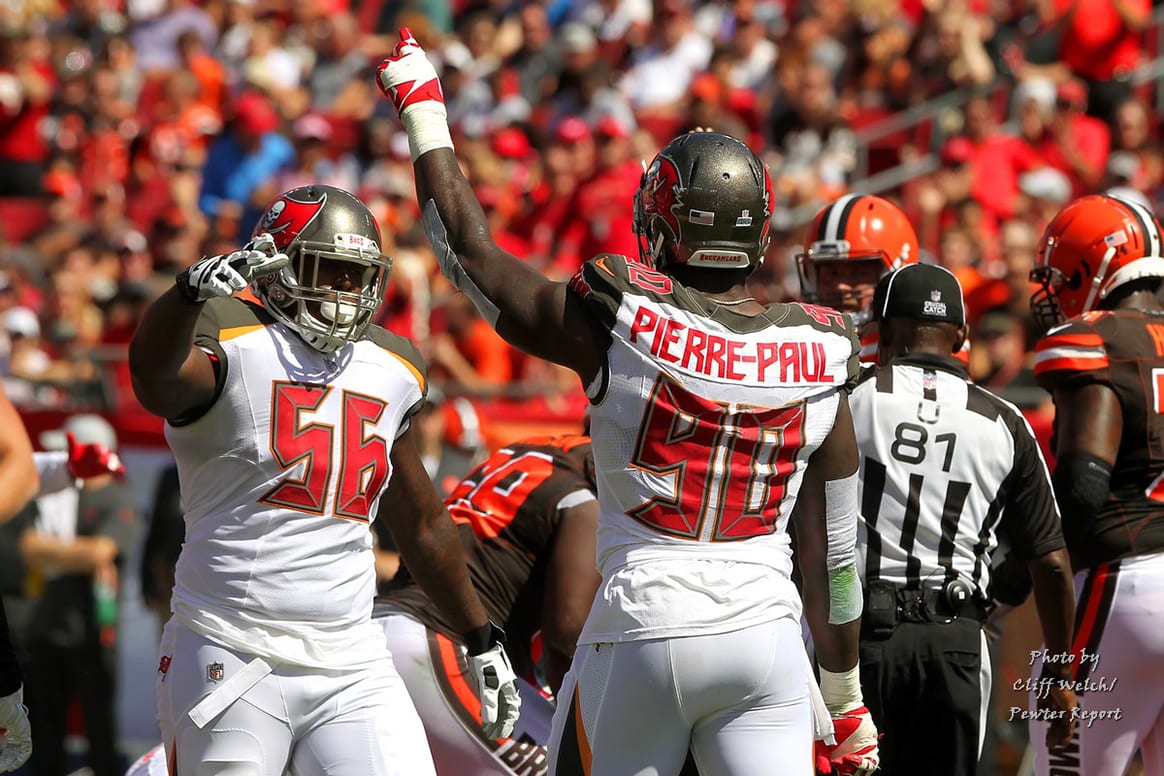 Bucs Olb Jason Pierre-Paul And Dt Rakeem Nunez-Roches