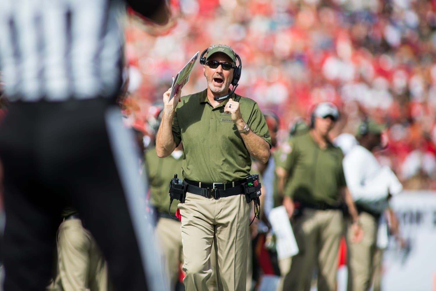 Bucs Head Coach Dirk Koetter - Photo By Mary Holt