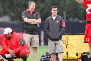 Bucs Co-Chairman Bryan Glazer And Director Of Football Administration Mike Greenberg - Photo By: Cliff Welch/Pr