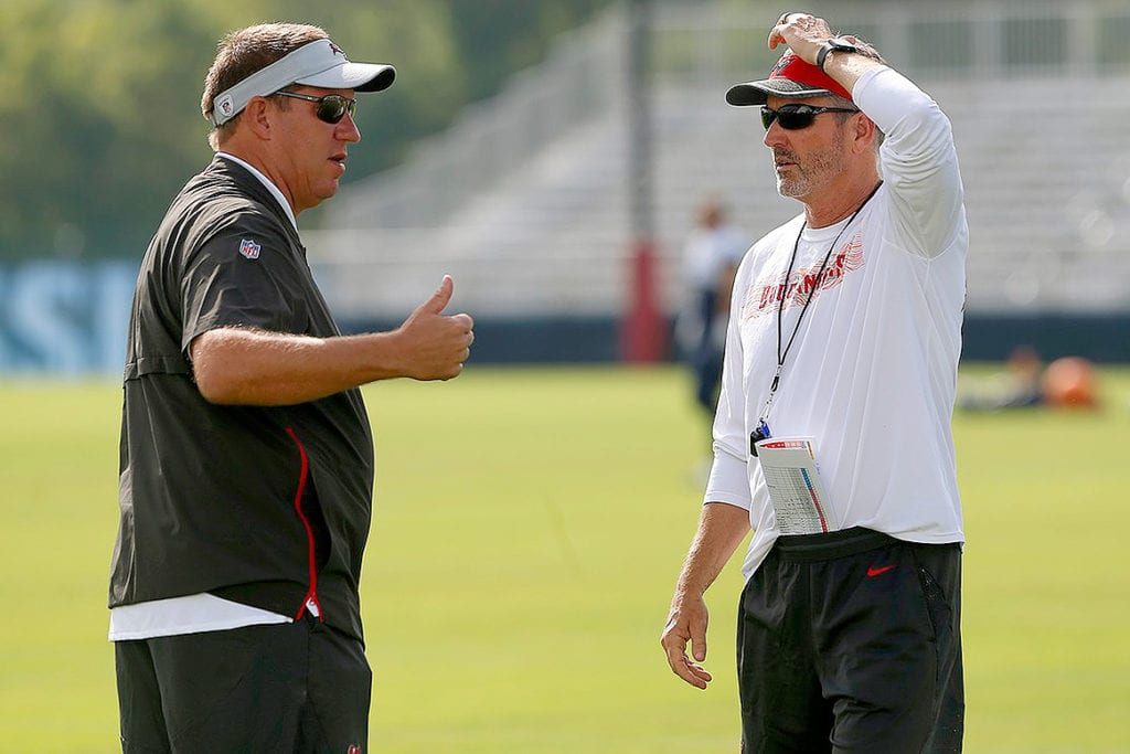 Bucs Gm Jason Licht And Head Coach Dirk Koetter - Photo By: Cliff Welch/Pr