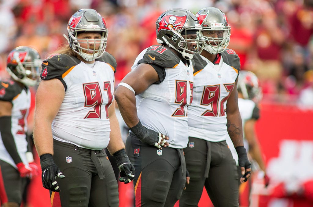 Bucs D-Linemen Beau Allen, Gerald Mccoy And Will Gholston