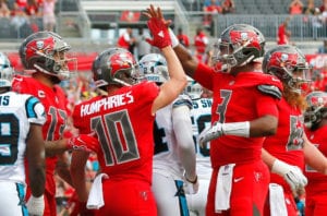 Winston Says Arians Was His First Choice 3 Bucs Qb Jameis Winston And Wrs Adam Humphries And Mike Evans - Photo By: Cliff Welch/Pr