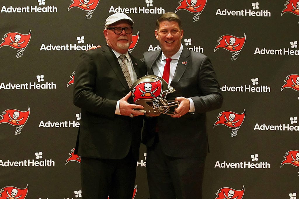 Bucs Head Coach Bruce Arians And Gm Jason Licht