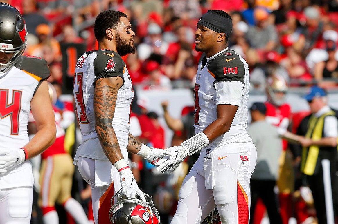 Bucs Wr Mike Evans And Qb Jameis Winston