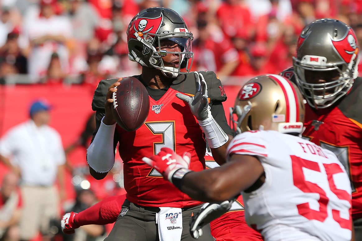 Winston Jameis Bucs 49Ers Throw 2019