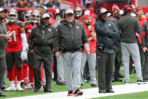 Bucs' Team Captains Must Step Up With Better Play 4 Arians Bruce Bucs Panthers Sideline London