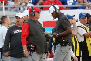 Bucs Head Coach Bruce Arians And Oc Byron Leftwich