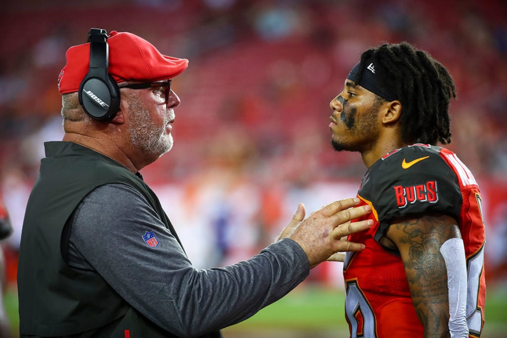Bucs Head Coach Bruce Arians And Cb Sean Murphy-Bunting
