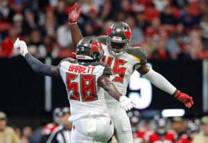 Bucs Linebackers Shaq Barrett And Devin White – Photo By: Getty Images