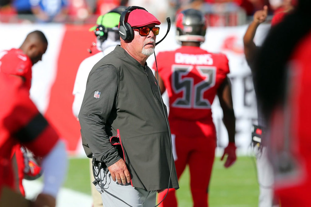 Bucs Coach Bruce Arians – Photo By: Cliff Welch/Pr