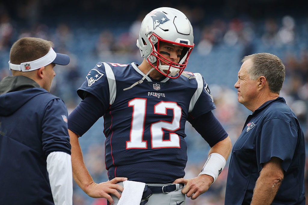 Patriots Qb Tom Brady And Bill Belichick