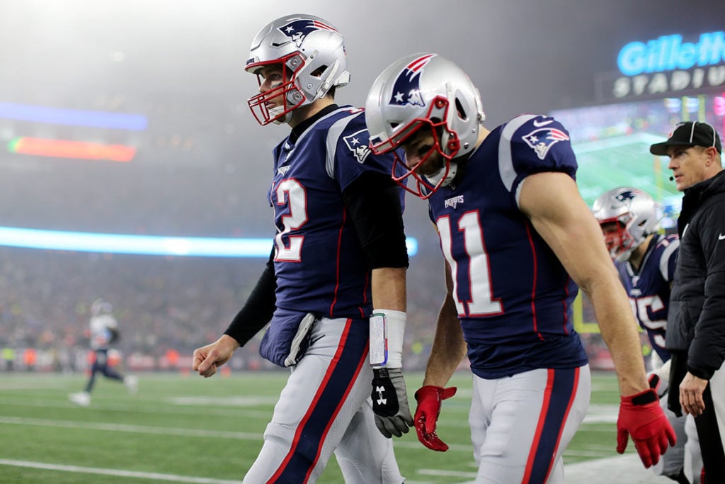 Patriots Qb Tom Brady And Wr Julian Edelman