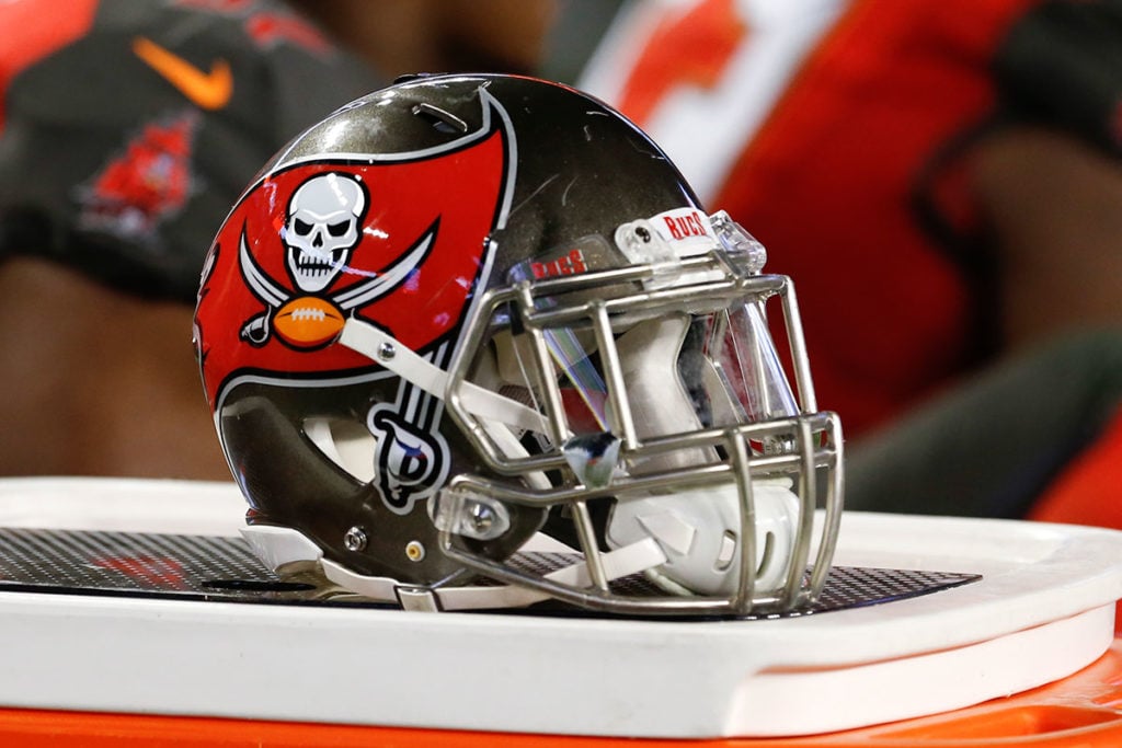 Bucs Helmet Mark Lomoglio